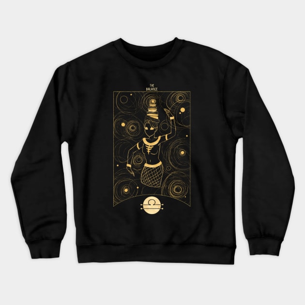 Libra Crewneck Sweatshirt by densukii